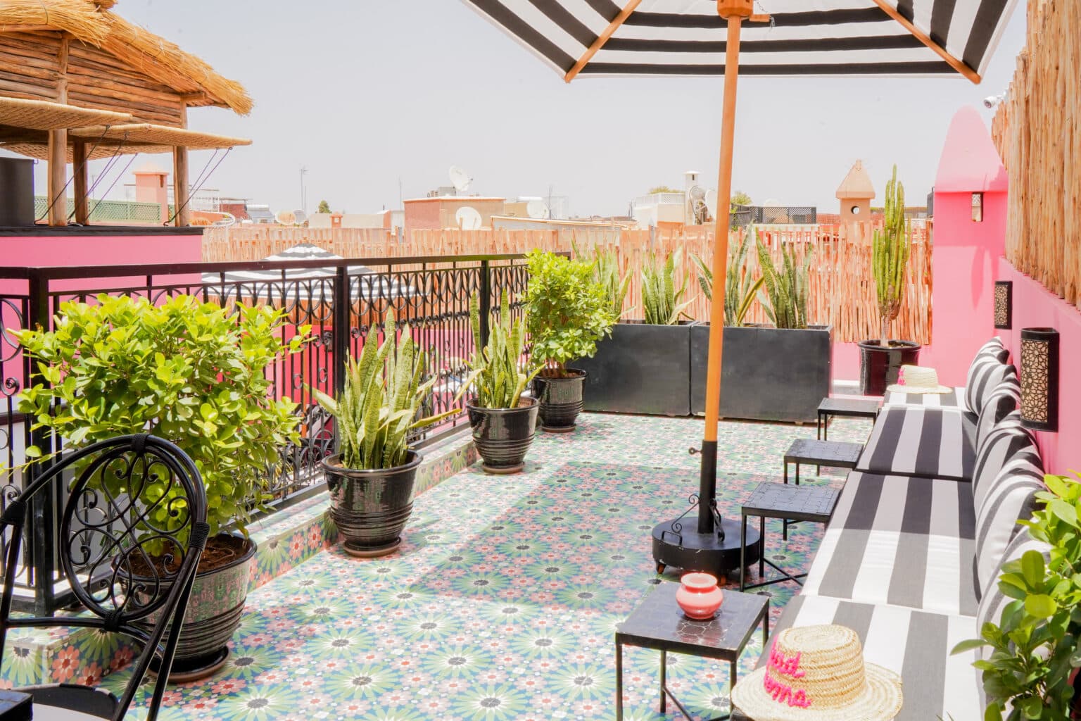Terrasse Riad Looma - Décoration marocaine